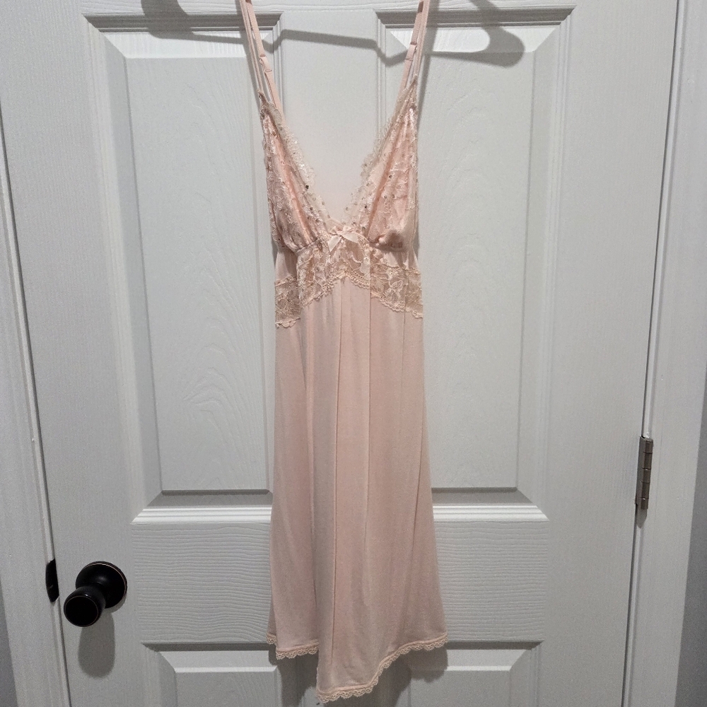 Victoria's Secret Babydoll Sleep Lace Sparkle Size Medium